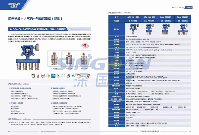 深國安2022氣體檢測儀新版畫冊(cè)